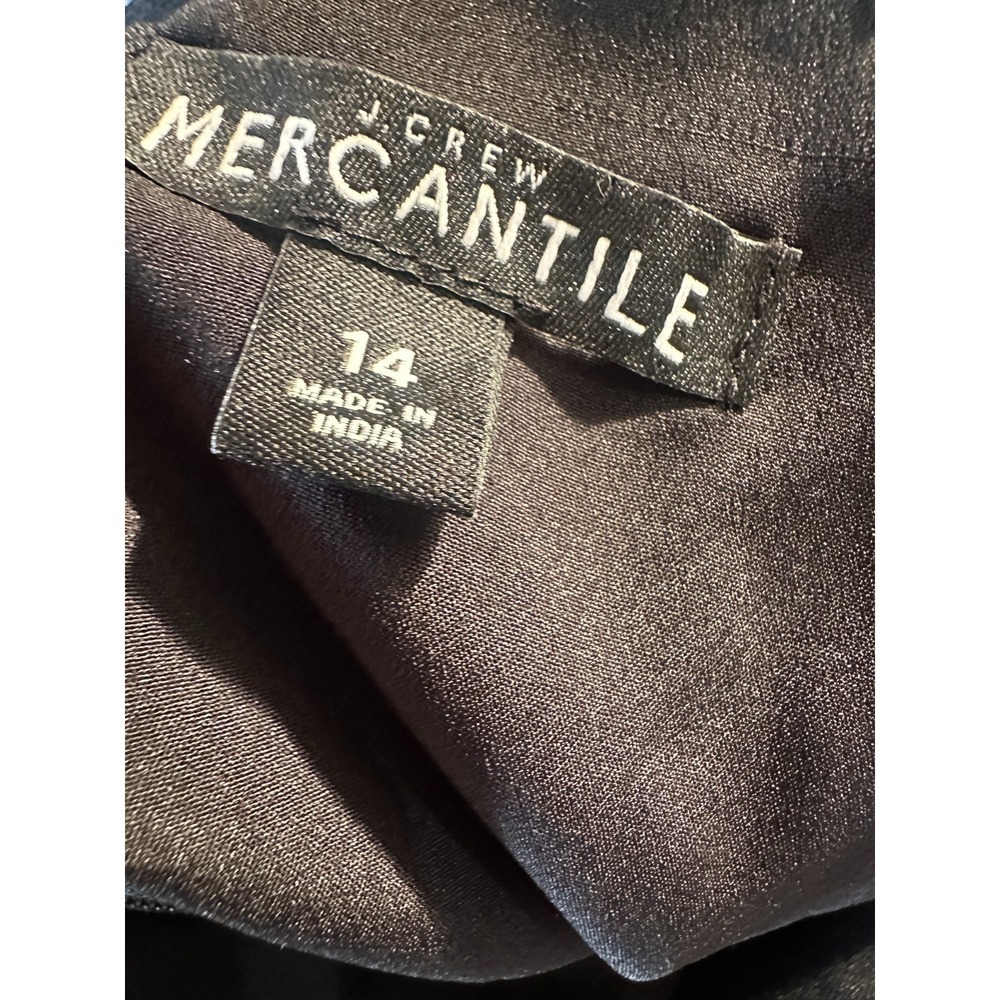 J.Crew Mercantile Floral Tiered Maxi Dress Chiffon J4263 Black & White Size 14 - Picture 8 of 15